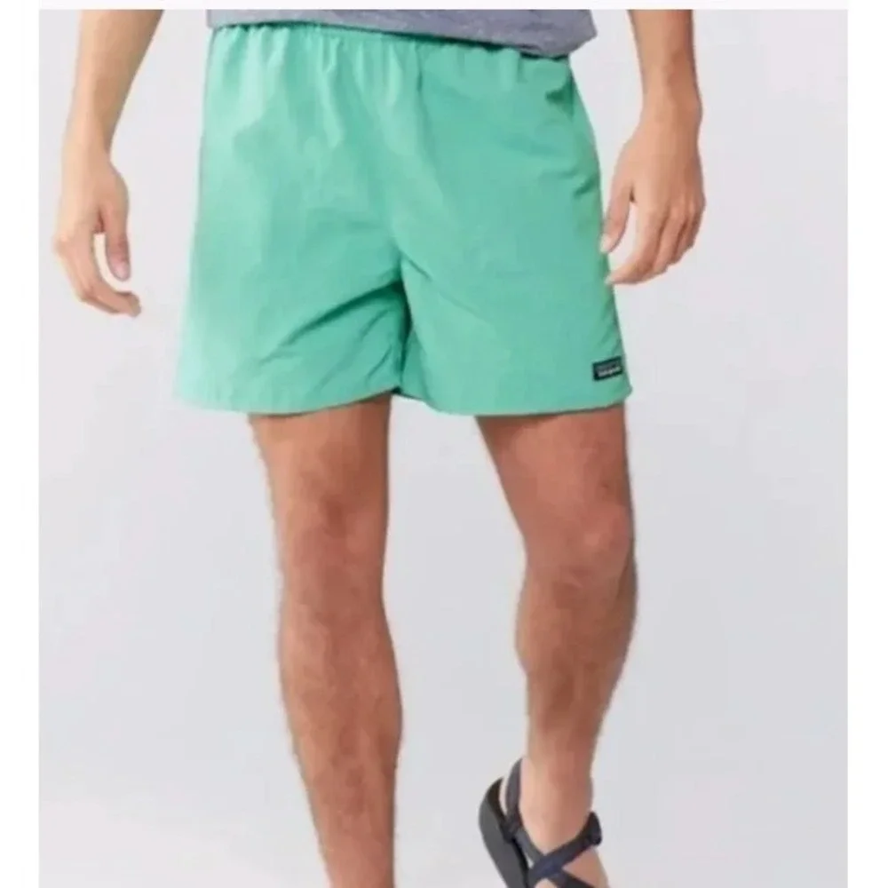 Patagonia Baggies Shorts Mens XXL Teal 5 Inch Inseam Recycled‎ Nylon NetPlus